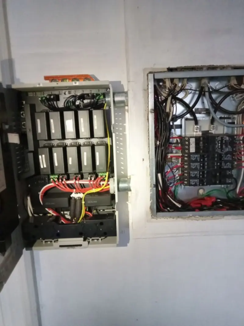 Electrical panel upgrade completed for Security Camera Wiring in Trenton